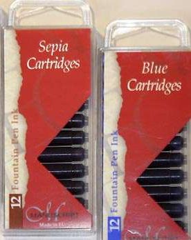 Manuscript pack ink cartridges in assorted colours