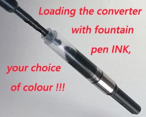 Osmiroid 65-75  ink converter filling