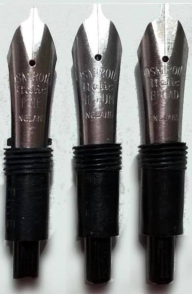 Osmiroid 65 S/S 3 nib set