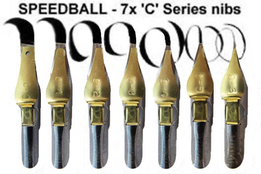 Speedball C series nibs