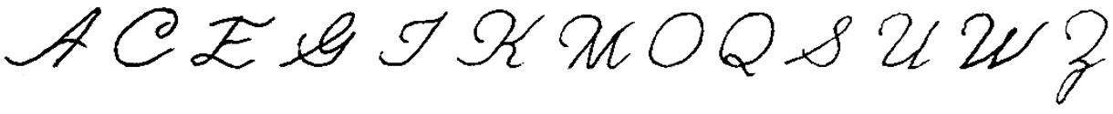 Speedy-Spencerian capital writing