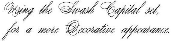ModernSpencerian Swash Fonts